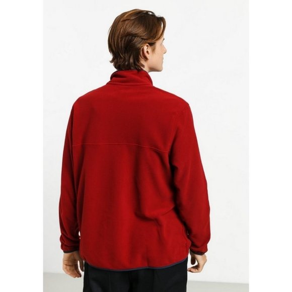 Patagonia Micro D Strap T Fleece Sweater Size Men's Small Red - Picture 2 of 8